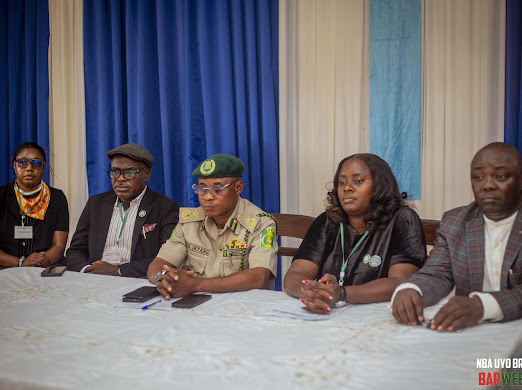 Members of the legal community during the Uyo Correctional Centre visit